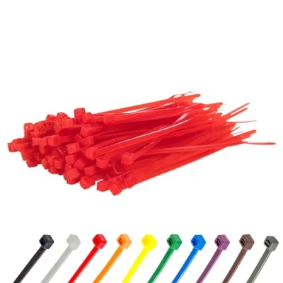Immagine di Gocableties Fascette Plastica Rossa 150 mm x 3,6 100 Pezzi Piccole Colorate