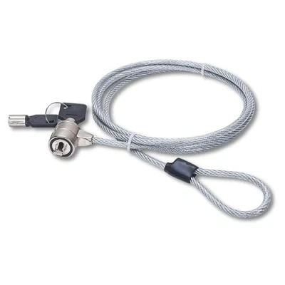 Immagine di Manhattan Lucchetto di sicurezza per notebook (1,4 m), cavo in acciaio con chiave 440271