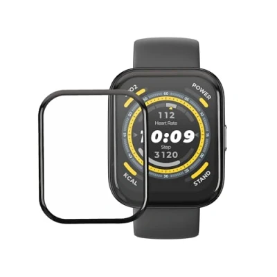 Immagine di kwmobile Pellicola Protettiva Smartwatch Compatibile con Huami Amazfit Bip 5 Protezione Protettore Schermo Anti Impronte Antiurto Set 2 Pezzi