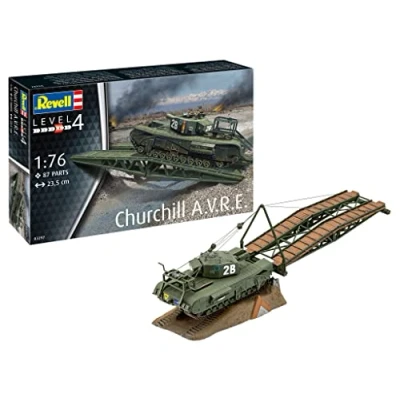 Immagine di Revell Kit 1:76 Churchill A.V.R.E. Tanker, Colore Non Verniciato, 03297