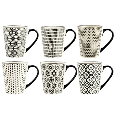 Immagine di H&amp;h set 6 mug vhera in stoneware cc 350