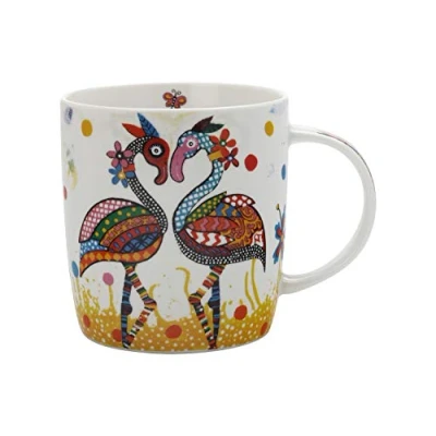 Immagine di Maxwell &amp; Williams Tazza con mucca Betsy, in Porcellana, multicolore, Flamboyant (Flamingo)