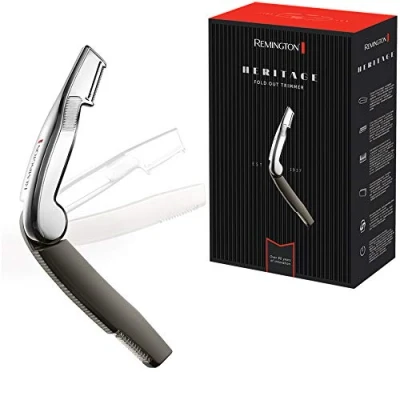 Immagine di Remington Rifinitore Rasoio Heritage, Compatto e Pieghevole, Finitura Cromata Mpt1000 170 g