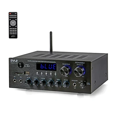 Immagine di Sistema audio amplificatore stereo con streaming wireless Bluetooth, radio MP3/USB/SD/AUX/FM