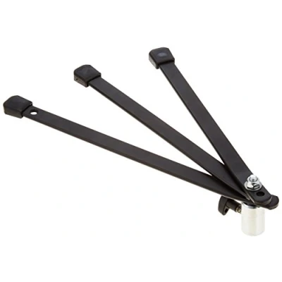 Immagine di Manfrotto 003 Babylight Base con Attacco Maschio/Femmina, Altezza 8 cm per Backlite, in Alluminio, Nero