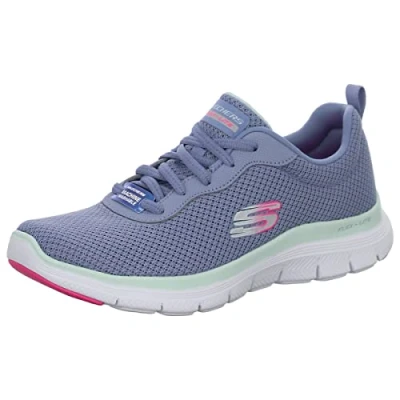 Immagine di Skechers Flex Appeal 4.0 Brilliant View, Scarpe da ginnastica Donna, Slate Mesh Trim, 37.5 EU