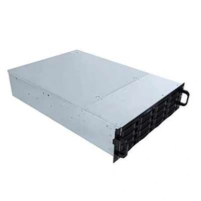 Immagine di Unykach Box Rack 19&quot; 3U Hot Swap (sostituzione di alloggiamenti a caldo) HSW4416 ATX, 16 per dischi da 3,5″ o 2,5&quot;, 4 ventole 80 mm, 2 60 1 USB 2.0 e 3.0