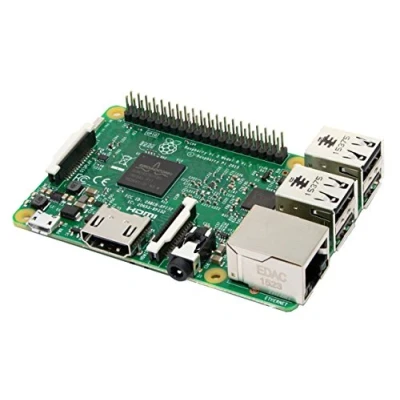 Immagine di Raspberry PI 3 Model B Scheda Madre CPU 1.2 GHz Quad Core, 1 GB RAM, 802.11n Wireless LAN, Verde/Argento