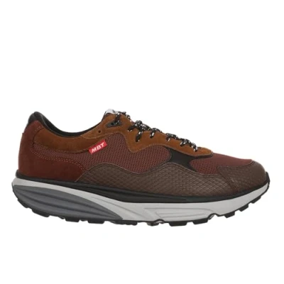 Immagine di MBT Narita Scarpe da Passeggio Oudoor Uomo. Ideali per Le Escursioni e Lunghe Passeggiate Urbane. Stabilità, Comfort comodità con Una Scarpa dalla Suola Curva fisiologica. Colore Marrone