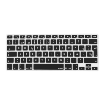 Immagine di MOSISO EU/UK Copertura Tastiera Compatibile con MacBook Air 13 A1466 A1369 2010 2017&amp;Compatibile PRO 13/15 (con/Senza Retina Display, 2015 or Versione Precedente),Nero