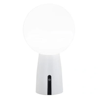 Immagine di [Amazon Exclusive] Zafferano Olimpia Pro Lampada Ricaricabile da Tavolo in Alluminio, Caricatore USB Aiino, LED Dimmerabile Touch,Protezione IP54,Interno/Esterno, Base Ricarica a Contatto,H26cm Bianco