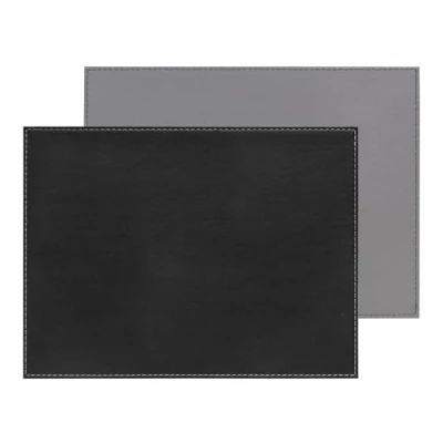 Immagine di FreeForm Set da Tavolo Bicolore réversible rectangulaire/Similpelle, Nero Grigio, 40 x 30 cm