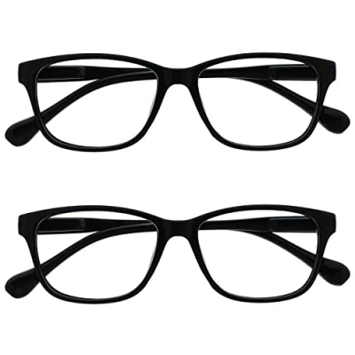Immagine di Uv Reader Nero Leggero Comodo Occhiali Da Lettura Valore 2 Pacco Stile Designer Uomo Donna Uvr2Pk026 +2,50 70 Gr