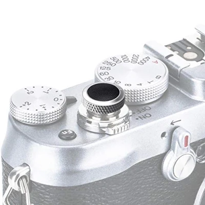 Immagine di PROfezzion Deluxe e Robusta Pulsante Di Otturatore per Canon F 1, AE 1 etc. (Grigio con Nero Superficie in Microfibra)
