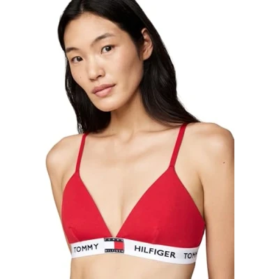 Immagine di Tommy Hilfiger Triangle Reggiseno a triangolo, Donna, Taglia: 48 50, Primary red