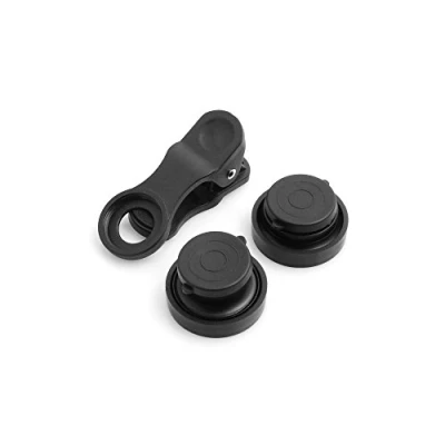 Immagine di System S Obiettivo Universale Clip on 0,4 X Fisheye 0,67x grandangolare e Lente Macro per Cellulare, Smartphone, Tablet PC