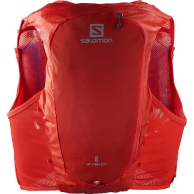 Immagine di Salomon Adv Hydra Vest 8 Gilet da Running con Flask Inclusi Unisex, Comfort e stabilità, Idratazione ad accesso rapido, Semplicità, Fiery Red, S
