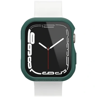 Immagine di Otterbox Bumper Eclipse con Protettore schermo in Vetro Temperato integrato per Apple Watch Series 9/8/7 45mm, antishock e cadute, protettivo bordi dell&#039; Watch, Verde Chiaro