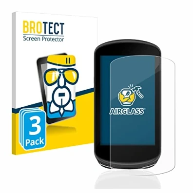 Immagine di brotect Pellicola Protettiva Vetro per Garmin Edge 1030 Plus Protezione Schermo (3 Pezzi) [Durezza Estrema 9H, Chiaro]