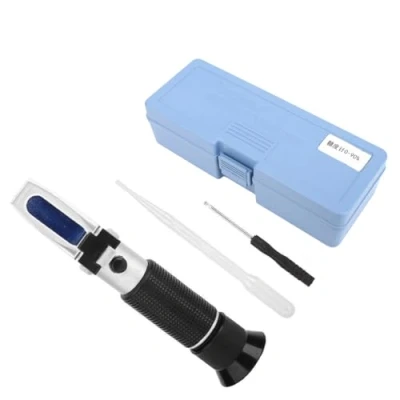 Immagine di Leopacat 0 90% Rifrattometro Brix, Manuale Misurazione Tester con ATC per Compensazione Automatica della Temperatura Determinazione Contenuto Zucchero del Miele Olio Vegetale Sciroppo Melassa