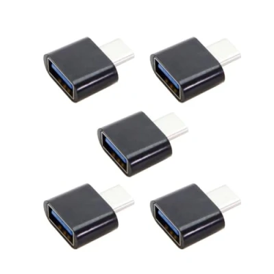 Immagine di CY Adattatore da USB tipo C a 2.0 OTG per telefoni cellulare, tablet, cavi USB, Flash Disk, mouse e computer portatili, 5 pezzi.