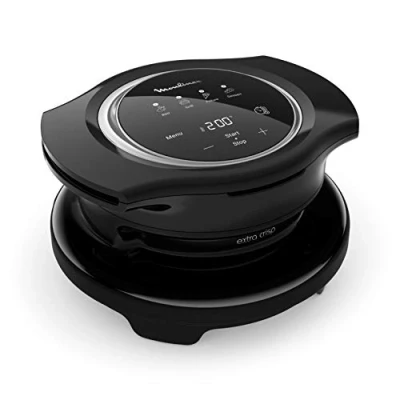 Immagine di Moulinex EZ1508 Extra Crisp Lid, Accessorio versatile, 4 Funzioni Automatiche, Ricette Gratuite Cookeo&amp;Extra in App, Temperatura Regolabile da 70C a 200C, Tecnologia Airfryer, Nero, Plastica