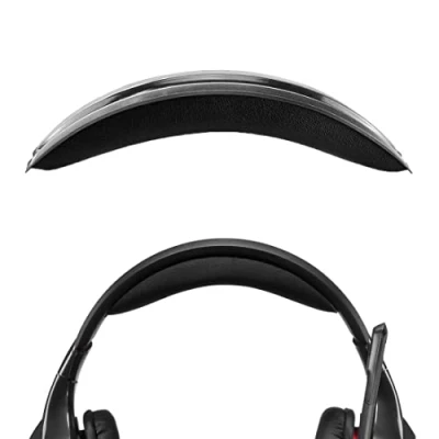 Immagine di Geekria Protein Leather fascia per capelli compatibile con Logitech G930, G430, F450, di ricambio cuffie (nero)
