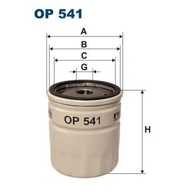 Immagine di FILTRON OP 541 Filtro olio M 18 X 1.5 ad avvitamento OPEL: Astra F Caravan, CC, Vectra A ROVER: 2000 3500 Hatchback