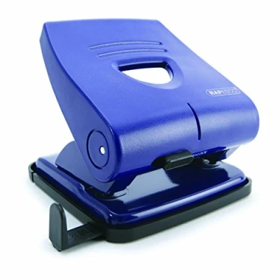 Immagine di Rapesco PF827PL2 Perforatrice a 2 Fori 827 P, Capacità 30 Fogli, Blu