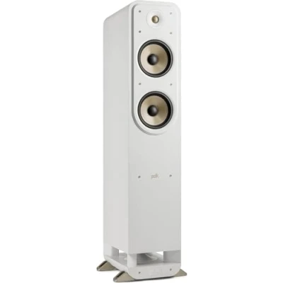 Immagine di Polk Audio SIGS55ELWT, Signature Elite, Diffusori da Pavimento con Certificazione Compatibile Dolby Atmos e Dts: X, Tweeter 1&quot; (2) Woofer 6.5&quot;, Bianco