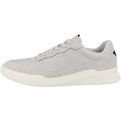 Immagine di Tommy Hilfiger Sneakers con Suola Preformata Uomo Elevated Cupsole Leather Mix Scarpe, Beige (Light Cast), 40 EU