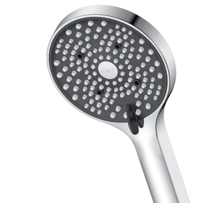 Immagine di Soffione Doccia ad Alta Pressione YEAUPE Anticalcare, Grande, con 6 tipi di getti, Risparmio Idrico, Cromato