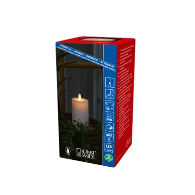 Immagine di Konstsmide 1635 115 Candela a LED Bianco crema caldo (Ø x A) 76 mm 180