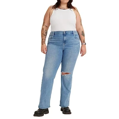 Immagine di Levi&#039;s Plus Size 726 High Rise Flare, Jeans Donna, Medium Indigo Destructed, 14 L