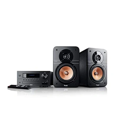 Immagine di Teufel Ultima 20 Kombo Sistema stereo compatto HiFi, radio digitale DAB+, Bluetooth con aptX, streaming musicale, bass reflex, USB, lettore CD nero