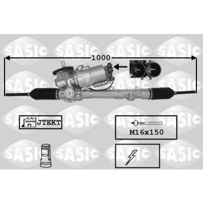 Immagine di SASIC 7170057 Servosterzo elettrico con giunto assiale, senza giunti a sfere PEUGEOT: 207 Hatchback