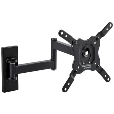 Immagine di Amazon Basics Supporto a parete per TV Full Motion, si adatta da 30 102 cm e VESA 200 x 200, Nero