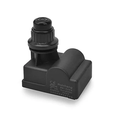 Immagine di only fire Accenditore per barbecue, generatore di scintille, pulsante accensione, alimentato a batteria AA (F. 4 bruciatori, nero)