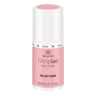 Immagine di alessandro Peel or Soak Striplac Smalto per unghie 1 x 8 ml, vegano, di colore rosa Hey There perfette in solo 15 minuti