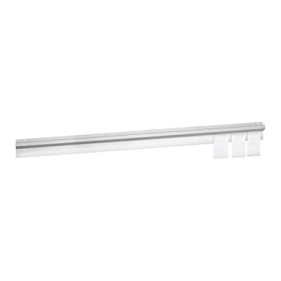 Immagine di Royal Catering Porta Comande in Acciaio Barra per Ordini RCBR 120 (Acciaio inox, Lunghezza: cm, Montaggio a parete, Sistema di supporto sicuro)