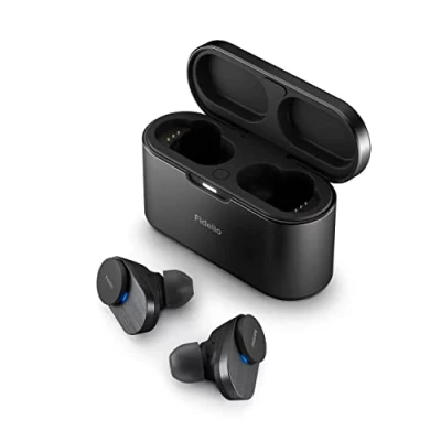 Immagine di Philips fidelio rumore cancellazione pro più cuffie, adulti in orecchio cuffie wireless, controllo di tocco, bluetooth multipoint, 48 ore tempo riproduzione, design premium