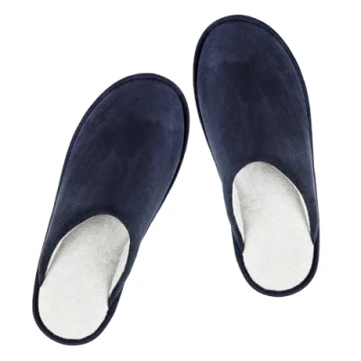 Immagine di riemot Pantofole da Uomo Comoda Leggero Traspiranti Ciabatte in Memory Foam Con Suola Antiscivolo Blu Navy 46 47 EU
