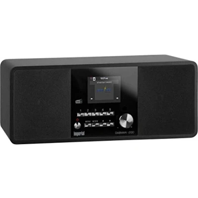 Immagine di Imperial Dabman i200 Radio Internet da tavolo DAB+, FM, AUX, USB, DLNA, LAN, Internetradio Nero