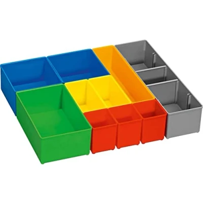 Immagine di Bosch Professional Inserto per valigetta porta minuteria Scomparti: 10 suddivisione variabile Contenuto 1 pz.