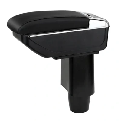 Immagine di Auto Braccioli Compatible with Fiat 500 2012 2015 Centrale Portaoggetti Interna Nero Appoggio Poggia Braccio Doppio Strato
