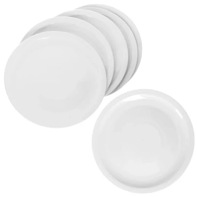 Immagine di MamboCat Set di 6 piatti per pizza, bianco, Ø 30,5 cm, persone, grandi pizza in porcellana, pizze o preparare, XL