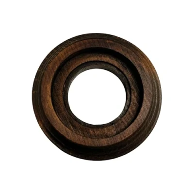 Immagine di Base In Legno Singola Noce per Interruttori/Deviatori e Prese