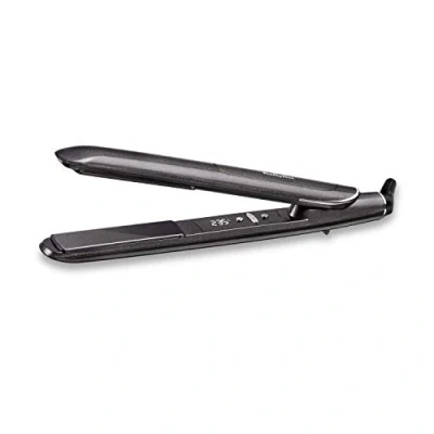 Immagine di BaByliss ST259E Platinum Diamond 235 Piastra Lisciante in Ceramic, Funzione ionica anti crespo, Piastre extra lunghe, 10 Temperature, Memory, Antracite/Argento Brillante