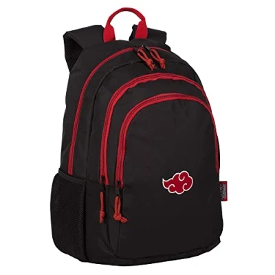 Immagine di Zaino Scuola Naruto Cloud Doppio Scomparto e Tasca Frontale Tasche Laterali Interno Foderato con Porta Computer Adattabile a Trolley 19 x 31 42 cm Toybags