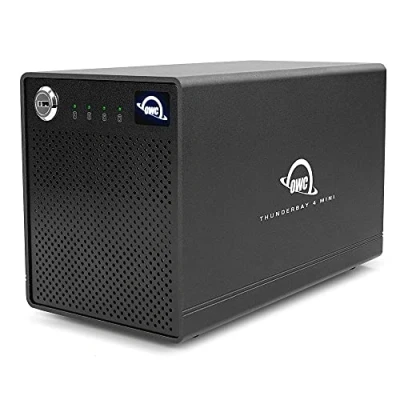 Immagine di OWC Unità esterna a 4 alloggiamenti ThunderBay Mini RAID 5 Edition con porte Thunderbolt3